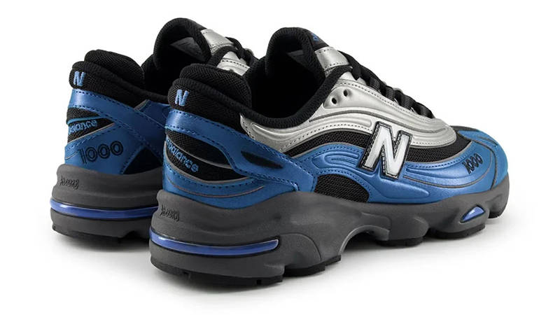 New Balance M1000 Metallic Blue M1000ENV heel
