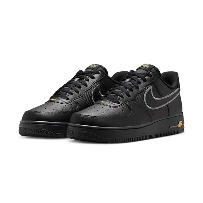 Nike Air Force 1 Low Black Laser Orange IB7677-001 front