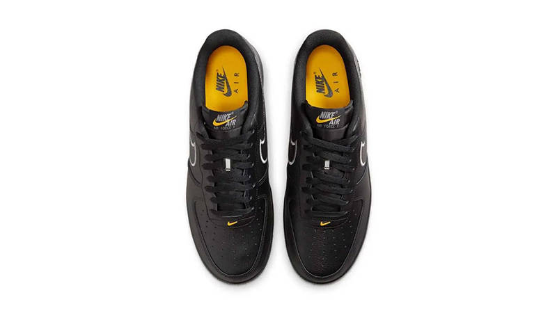 Nike Air Force 1 Low Black Laser Orange IB7677-001 middle
