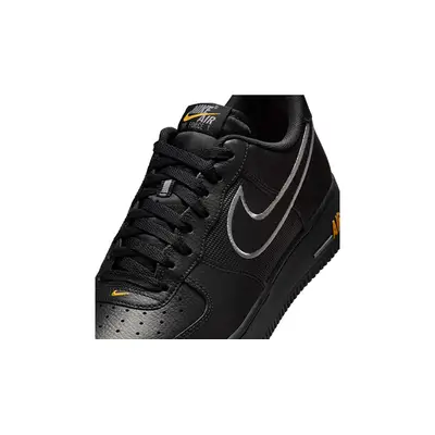 Nike Air Force 1 Low Black Laser Orange IB7677-001 tongue