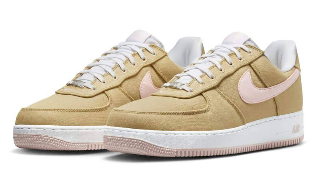 Nike Air Force 1 Low Canvas Linen Front