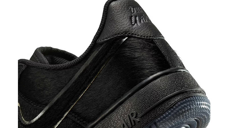 Nike Air Force 1 Low Virginia Union Black HQ7026-001 heel