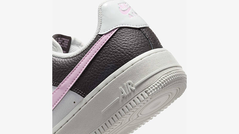 Nike Air Force 1 Pink Foam Ash IB7696-100 heel
