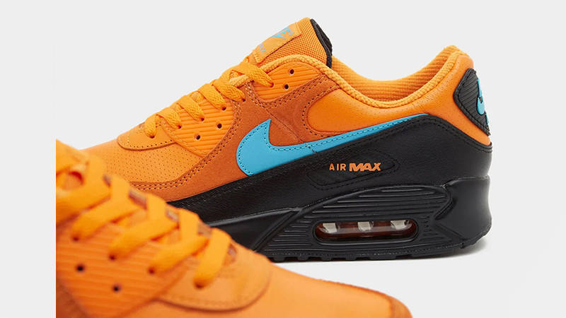 Nike Air Max 90 GS Mandarin IF2623-800 swoosh
