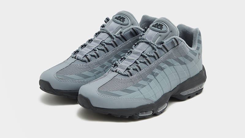 Nike Air Max 95 Ultra Caution Strip Black Chrome Grey HV6064-001 front