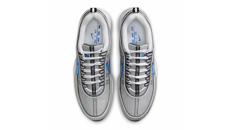 Nike Air Zoom Spiridon Metallic Silver Signal Blue HF9117-003 Top