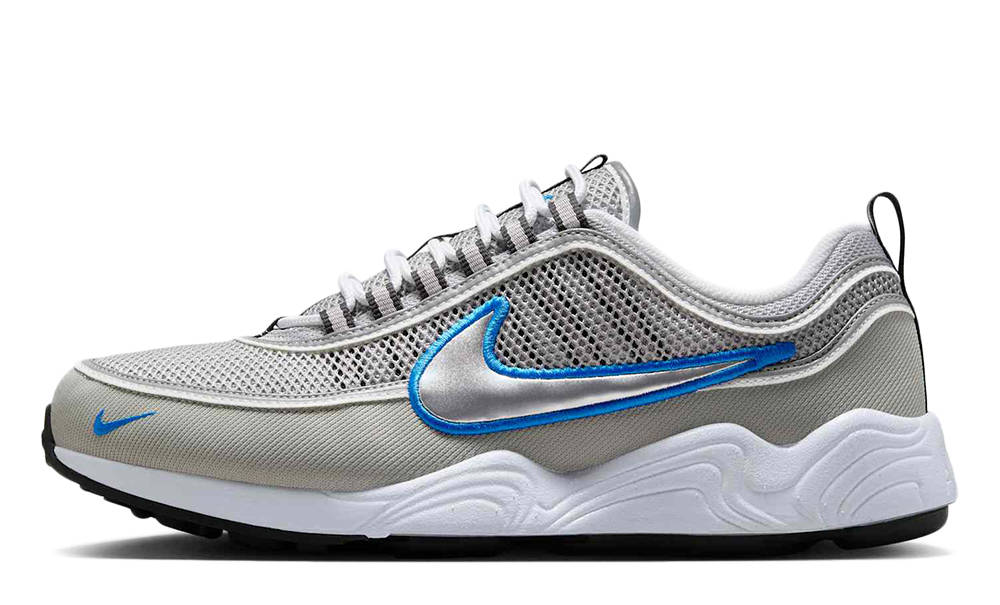 Nike Air Zoom Spiridon Metallic Silver Signal Blue HF9117-003
