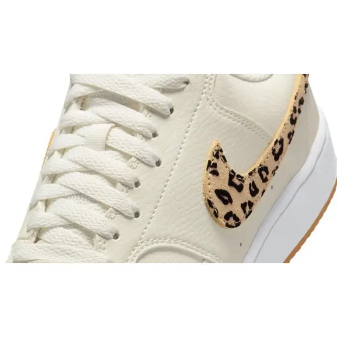 Nike Court Vision Low Leopard Cream Detail