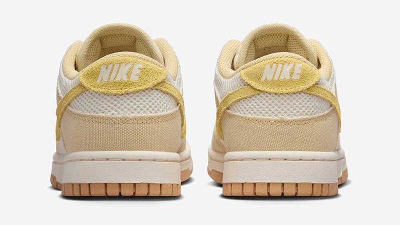 Nike Dunk Low Mesh Canvas Team Gold HJ5864-700 Back