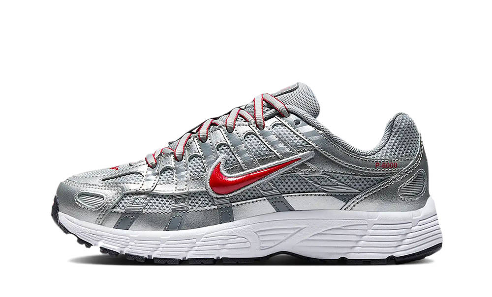 Nike P-6000 GS Metalic Silver Cool Red HV5064-002