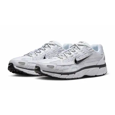 Nike P-6000 White Metallic Silver Black CD6404-107 Side