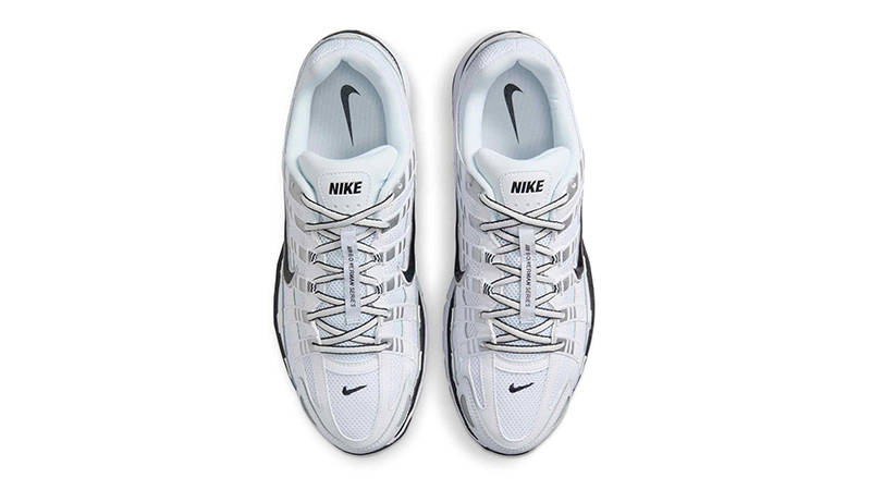 Nike P-6000 White Metallic Silver Black CD6404-107 Top