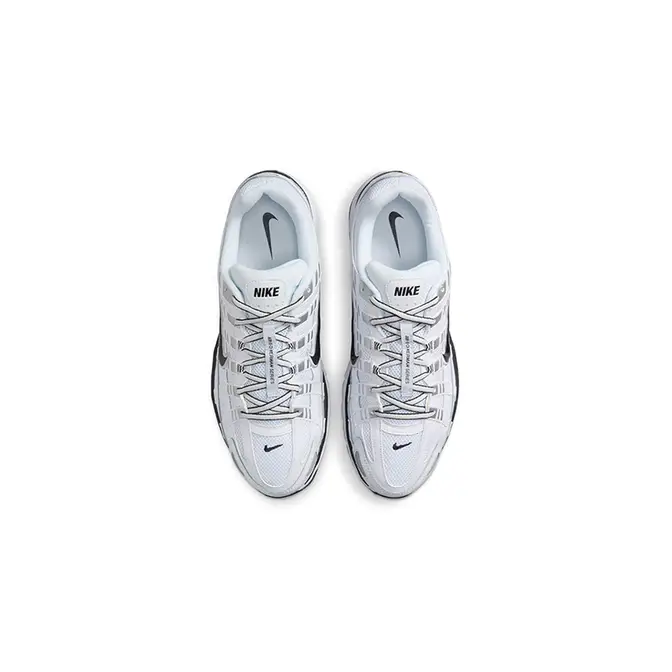 Nike P-6000 White Metallic Silver Black CD6404-107 Top