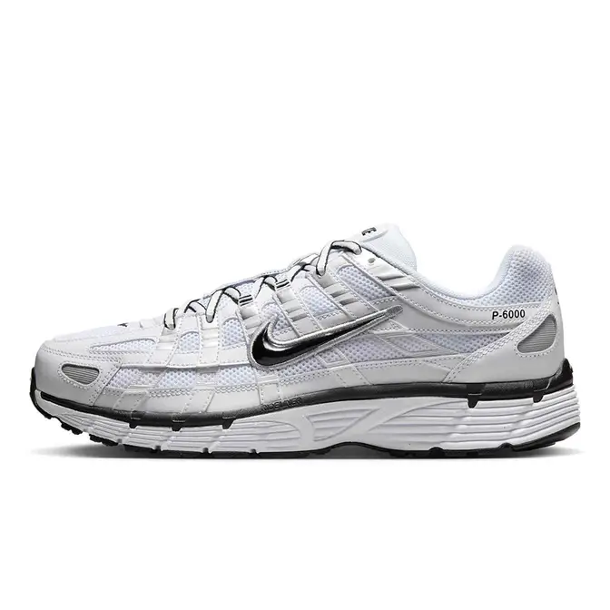 Nike P-6000 White Metallic Silver Black CD6404-107