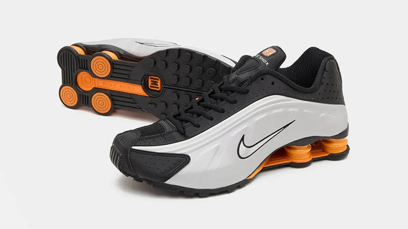 Nike Shox R4 Bright Mandarin HQ1988-003 side