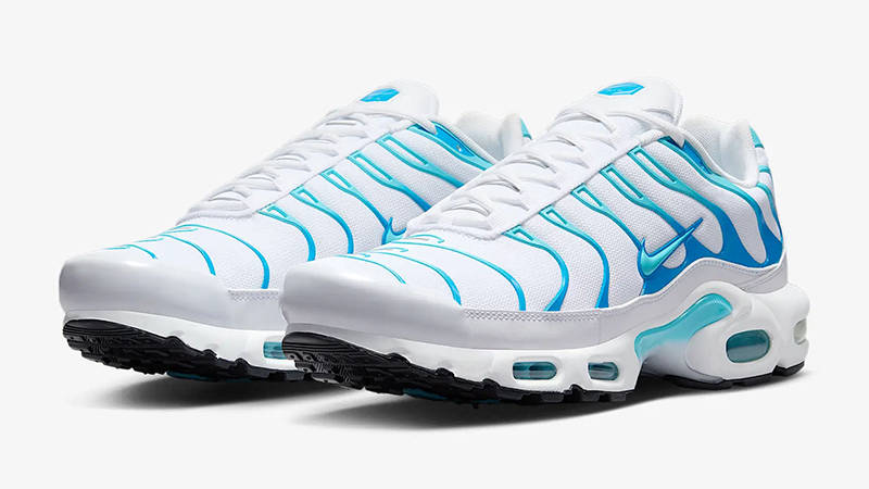 White Tns With Blue Tick Air Max Plus White University Blue
