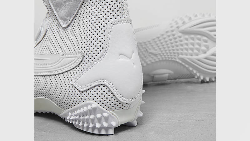 PUMA Mostro Leather Boot White 401563-01 heel