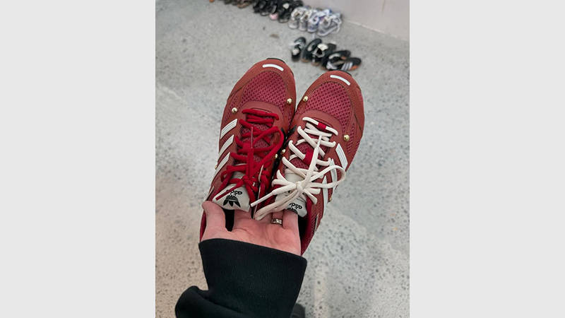 SFTM x adidas adizero PR Red on hadn