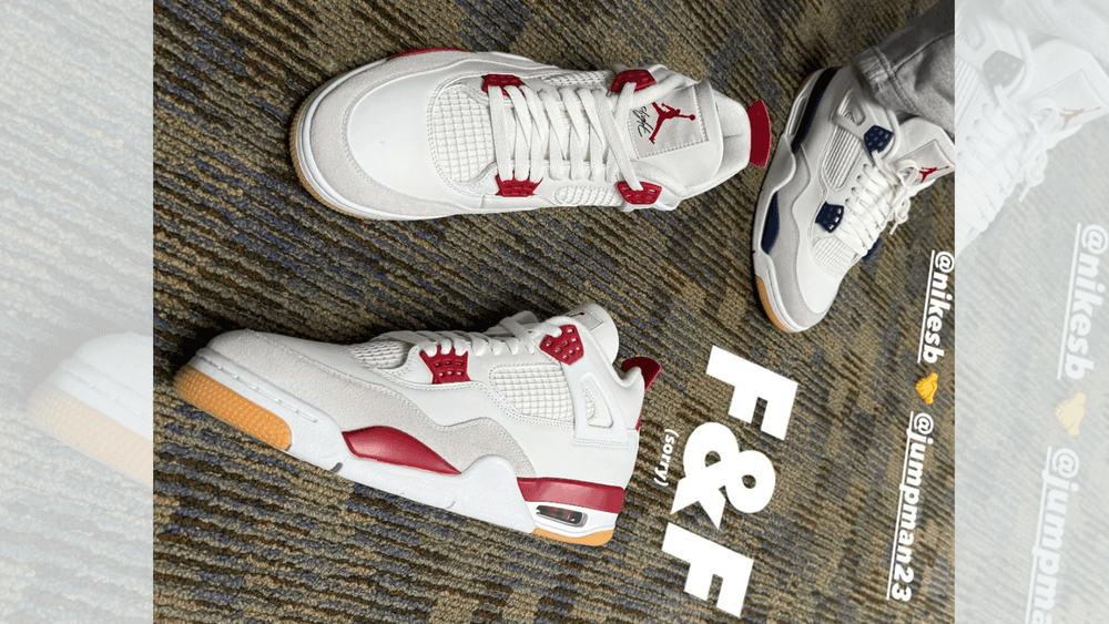 via Eric Koston Nike SB x Air Jordan 4 Varsity Red