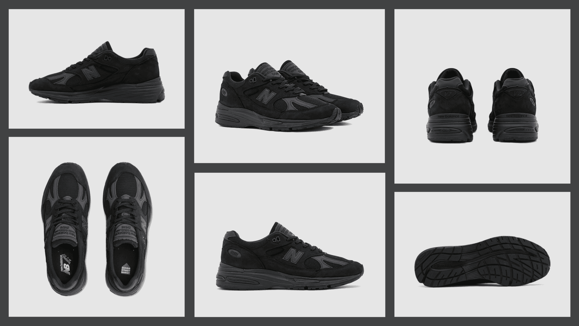 Dover Street Market x New Balance 991V2 Triple Black