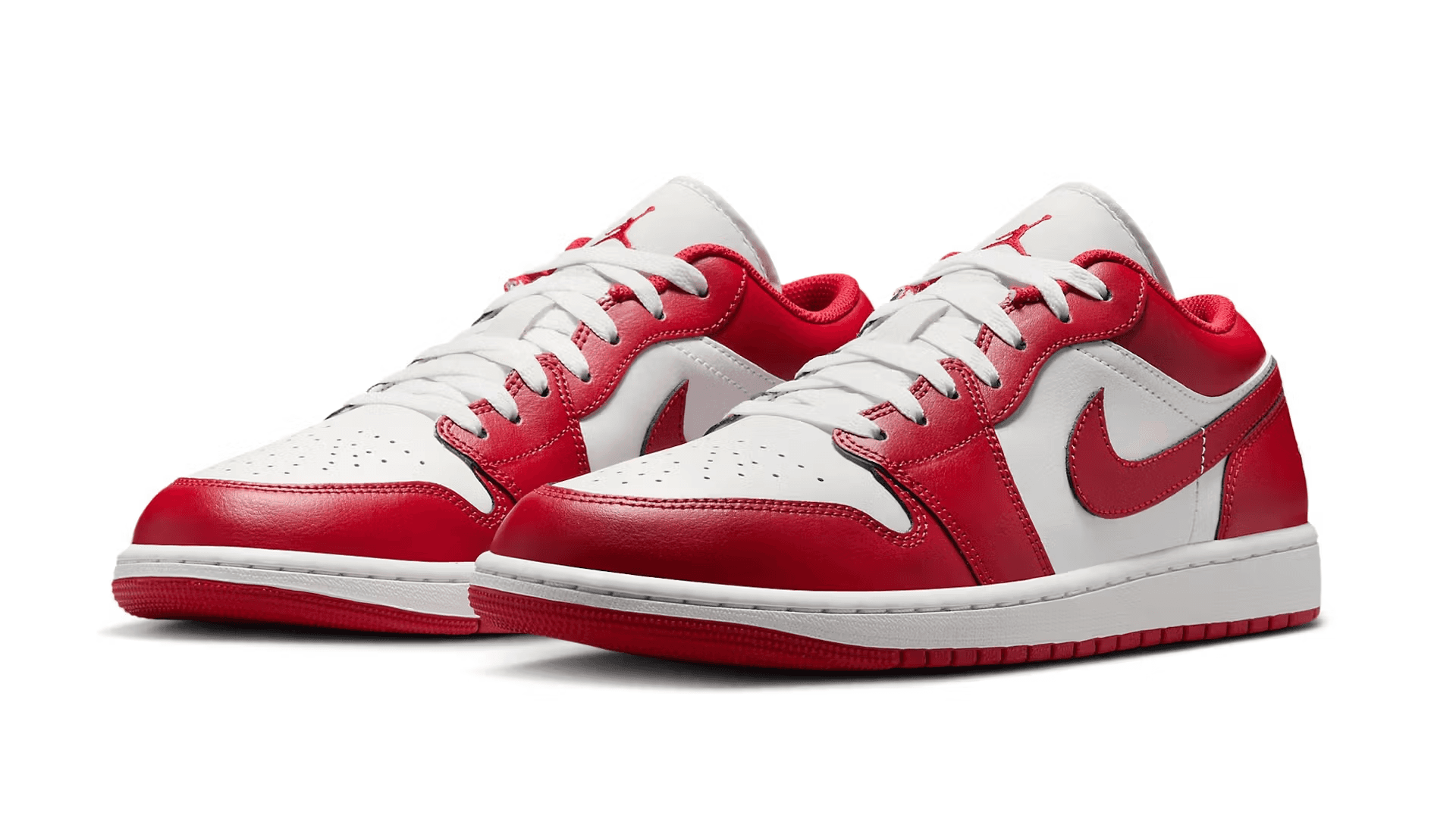 Air Jordan 1 Low Drops a “Red/White” Design