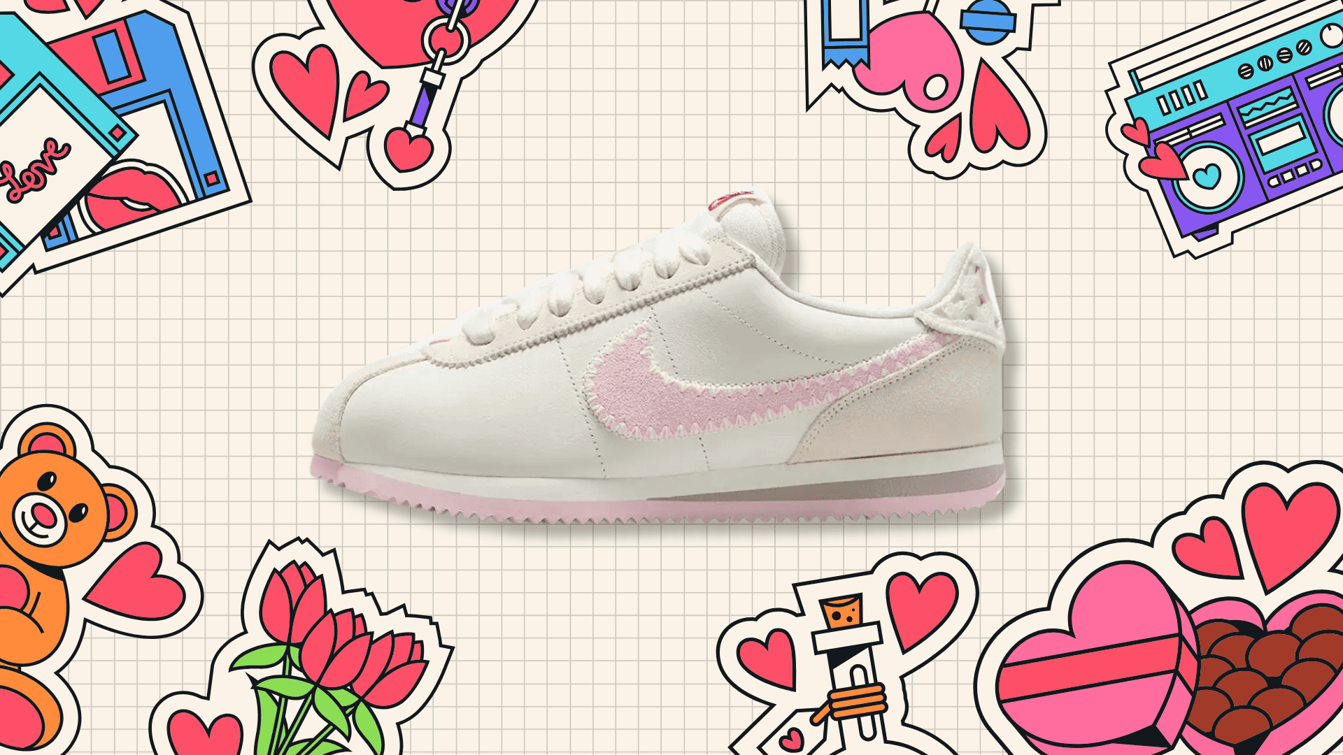 Nike Cortez Valentines Day Pink