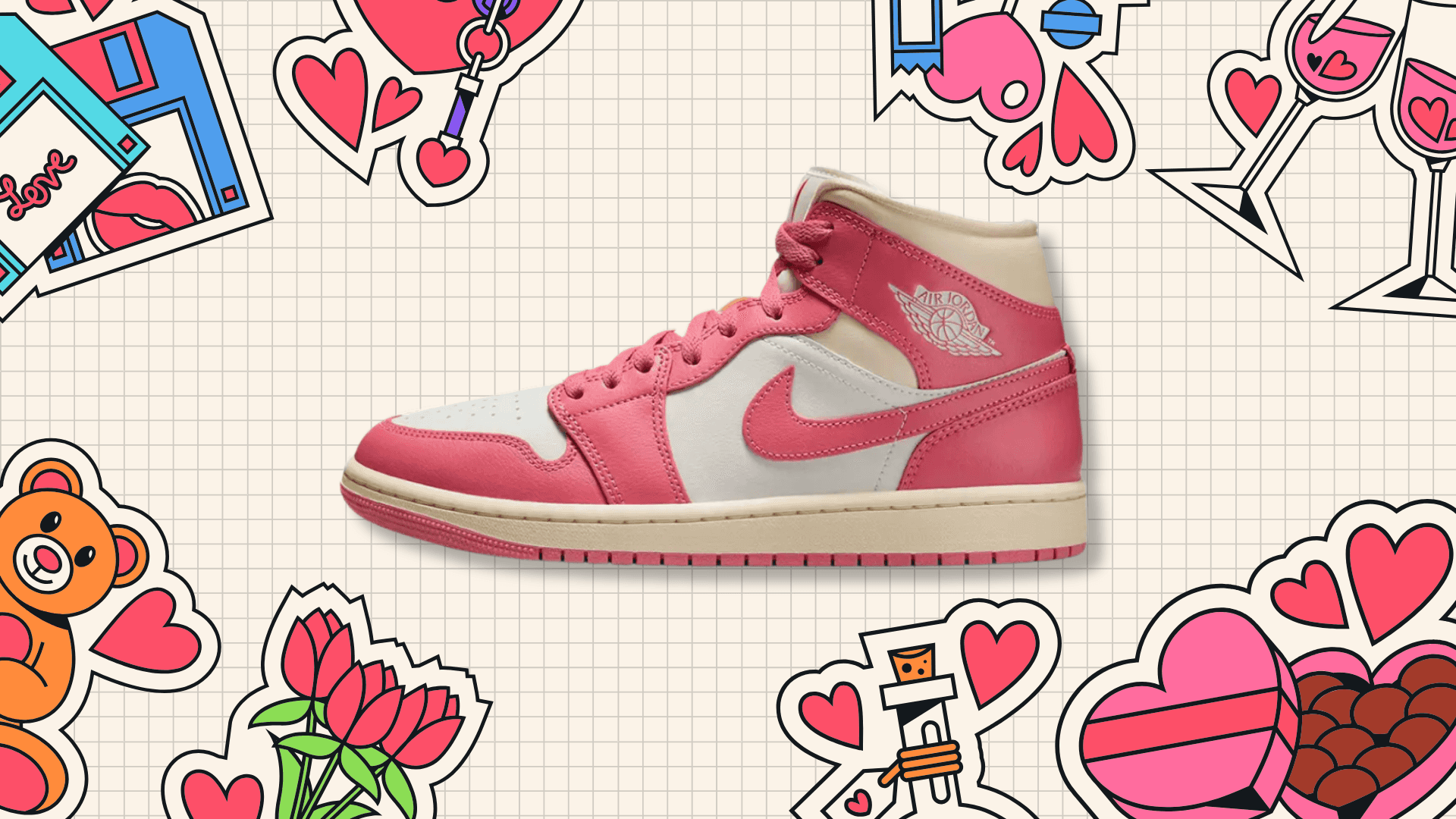 Air Jordan 1 Mid Guava Ice