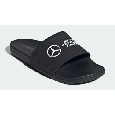 adidas Adilette Comfort Slides Mercedes AMG Petronas Formula One Team Core Black Front