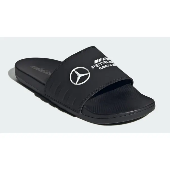 adidas Adilette Comfort Slides Mercedes AMG Petronas Formula One Team Core Black Front