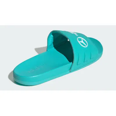 adidas Adilette Comfort Slides Mercedes AMG Petronas Formula One Team Semi Mint Rush Back