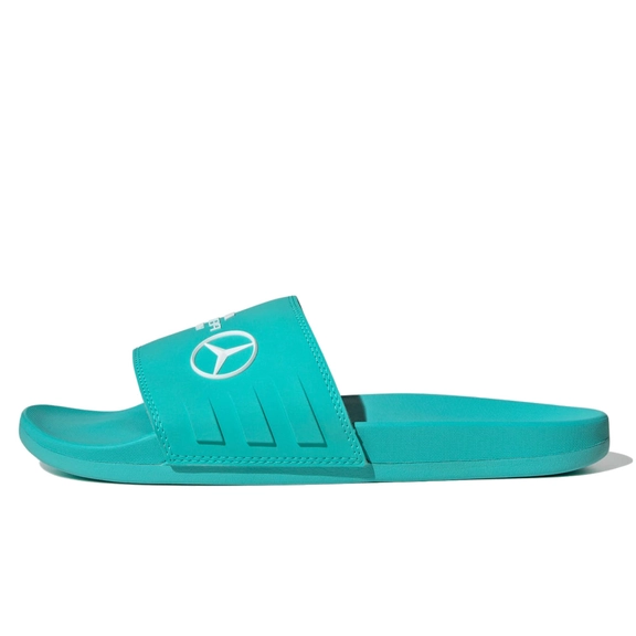 adidas Adilette Comfort Slides Mercedes AMG Petronas Formula One Team Semi Mint Rush