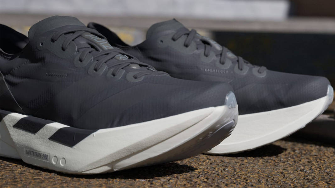 adidas Adizero Adios Pro 4 Black Grey Closeup