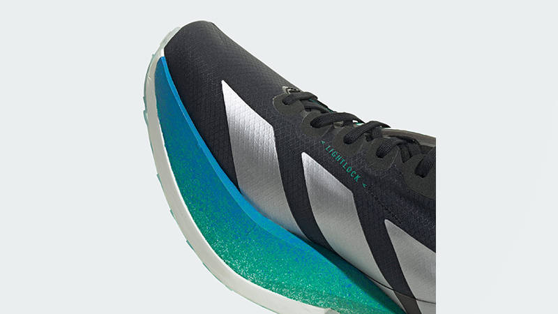 adidas Adizero Adios Pro 4 Black Matte Silver JR6365 toe