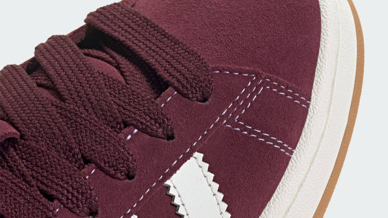 adidas Campus 00s Maroon White Closeup