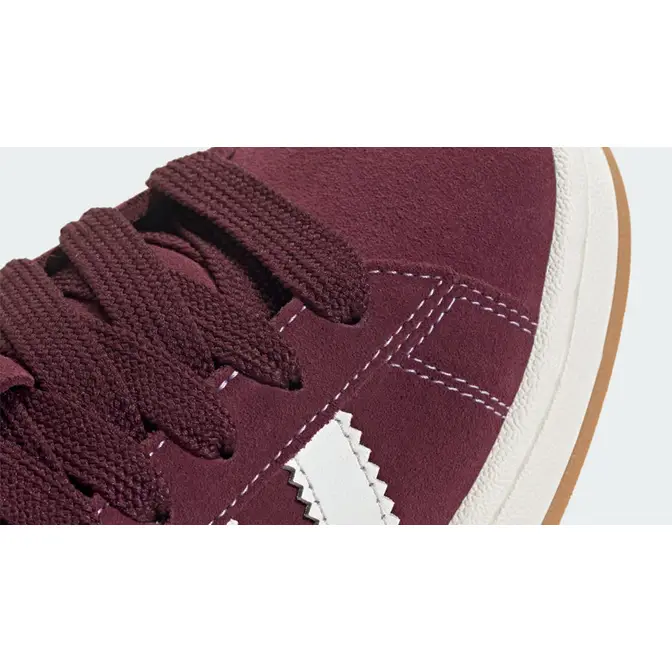 adidas Campus 00s Maroon White Closeup