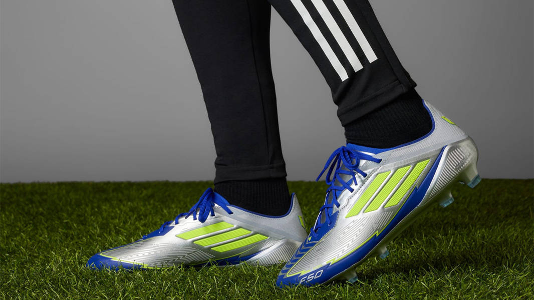 adidas F50 Elite FG Messi Silver Metallic On Foot