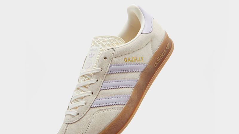 adidas Gazelle Indoor Sail Lavender JR3366 tongue