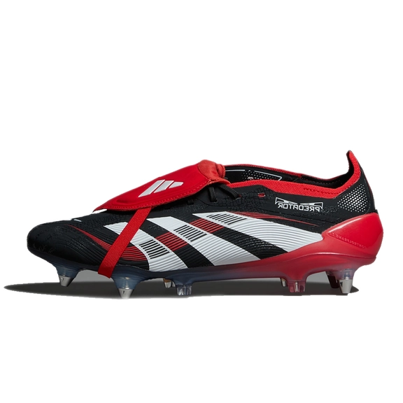 adidas Predator Pro BWR Fold-Over Tongue Soft Ground Boots Black Vivid Red JQ2687