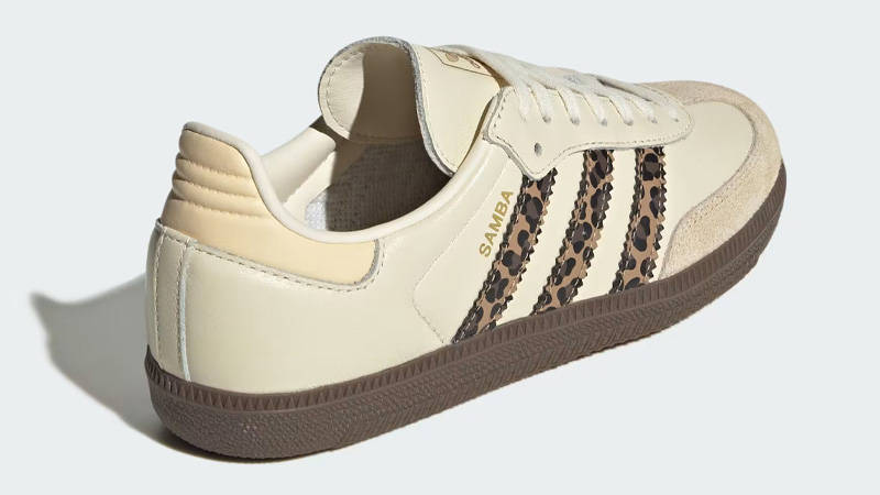 adidas Samba OG GS Leopard Cream White Back