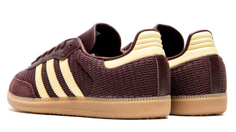 adidas Samba OG Shadow Brown Powder Yellow Back