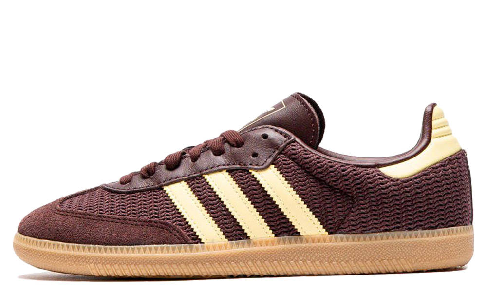 adidas Samba OG Shadow Brown Powder Yellow
