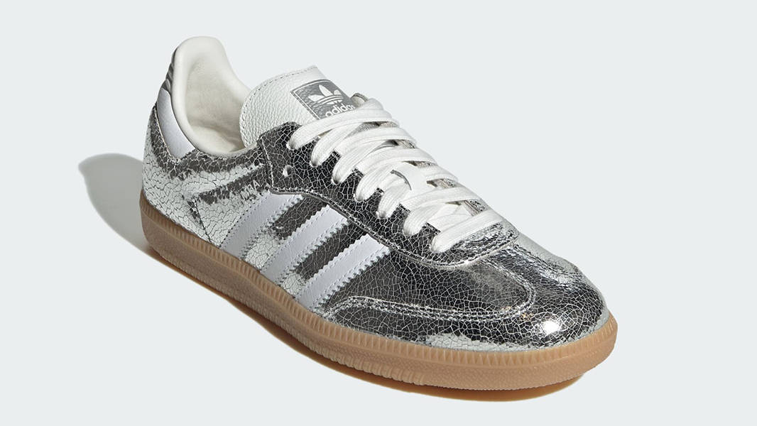 adidas Samba OG Silver Metallic White JR0035 Side