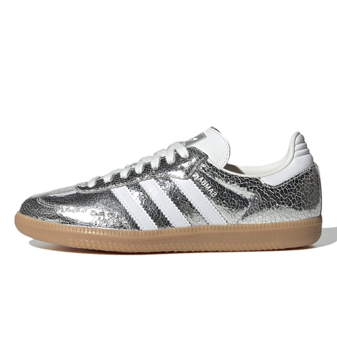 adidas Samba OG Silver Metallic White JR0035