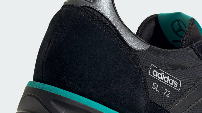 adidas SL 72 RS Mercedes AMG Petronas Formula One Team Black Closeup