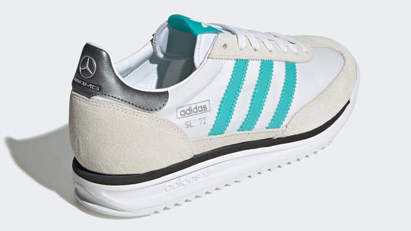 adidas SL 72 RS Mercedes AMG Petronas Formula One Team White Teal Back
