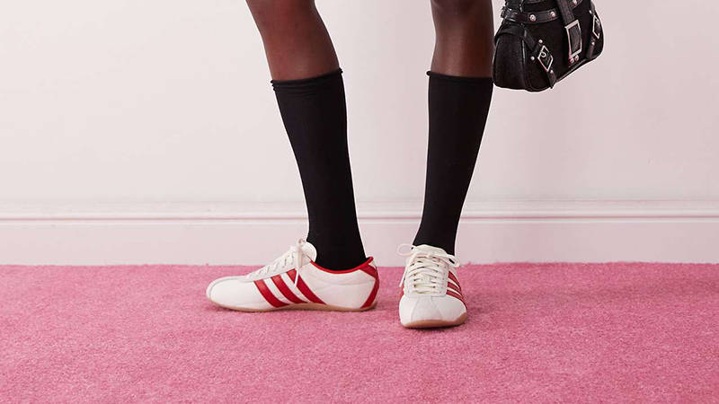 adidas Tokyo White Better Scarlet JI3300 on foot side