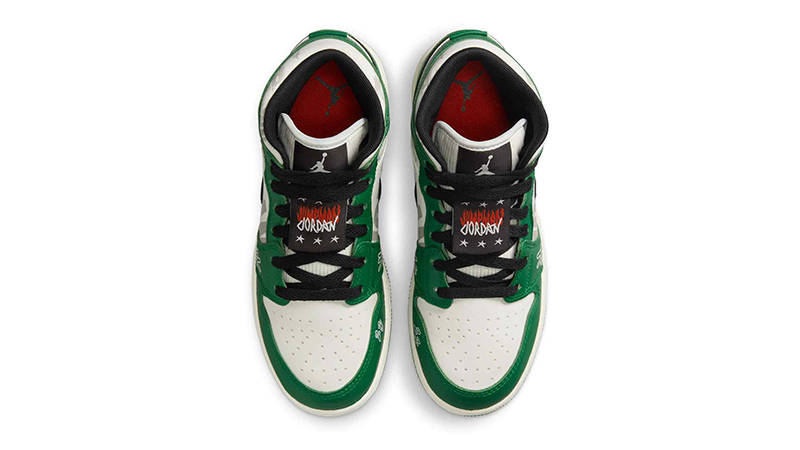 Air Jordan 1 Mid GS Pine Green Black HF3200-300 Top