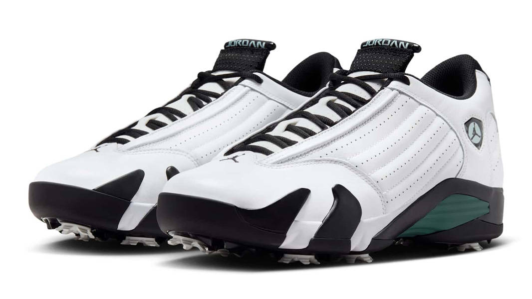 white green jordan 14