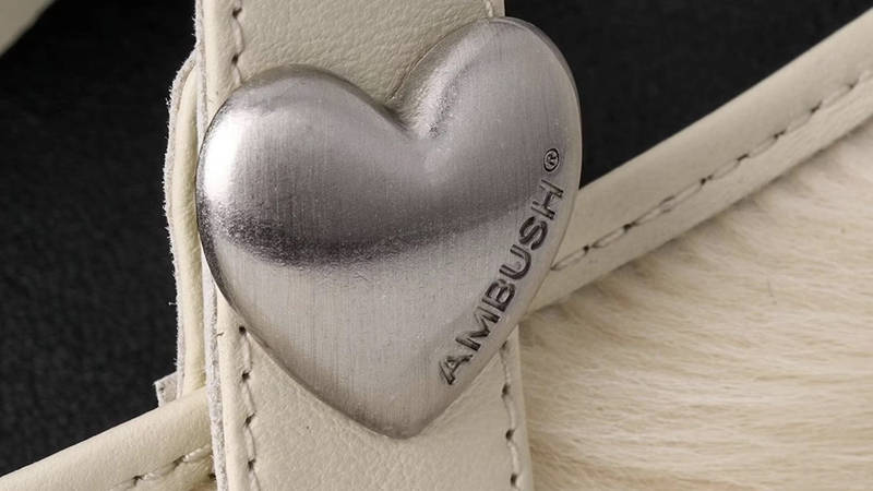 AMBUSH x UGG Mary Jane White Fur 1172910-WHT Detail