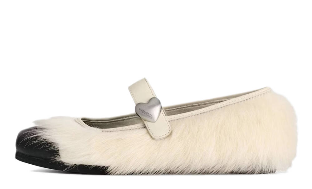 AMBUSH x UGG Mary Jane White Fur 1172910-WHT